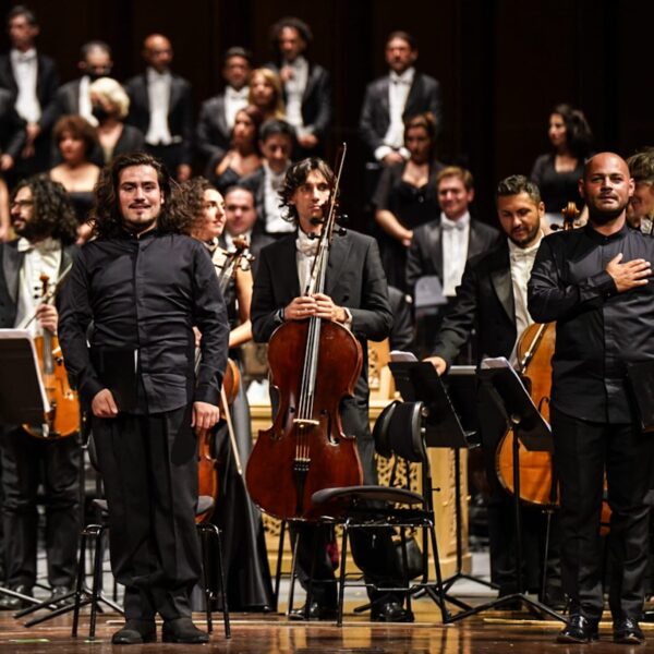 Daniel Giulianini on stage at Teatro Petruzzelli (Bari)