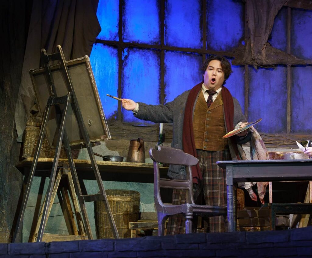 Hansung Yoo as Marcello in Puccini's 'La Bohème' at the Metropolitan Opera, New York