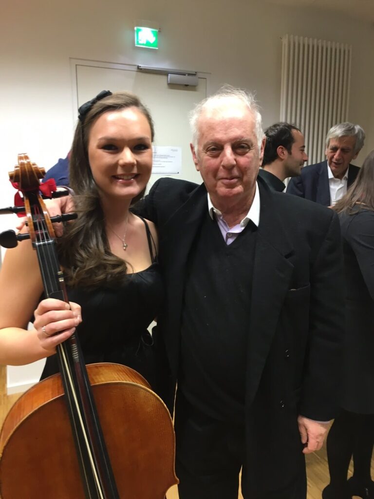 Sandra Lied Haga after a concert w. Daniel Barenboim in Berlin 2016