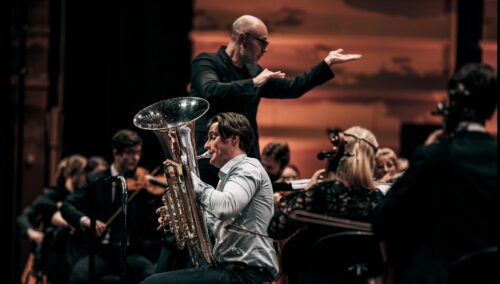 August Schieldrop w. Bergen Youth Orchestra in Mar. 2022