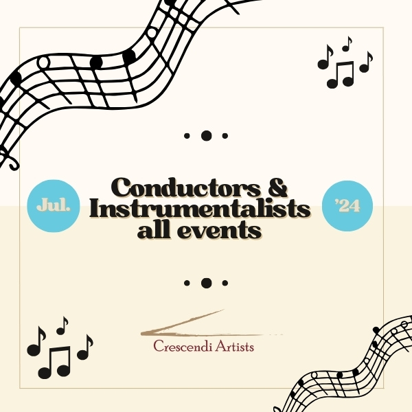 All events in July 2024: Conductors & Instrumentalists