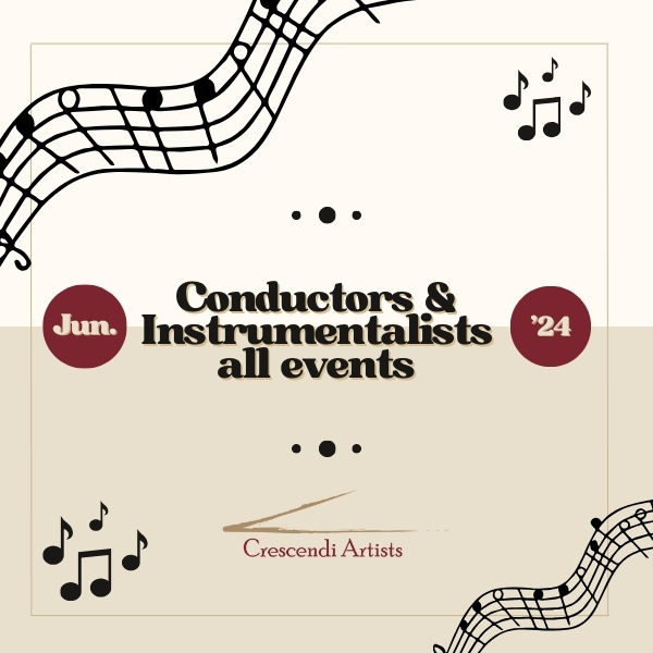 All events in June 2024: Conductors & Instrumentalists
