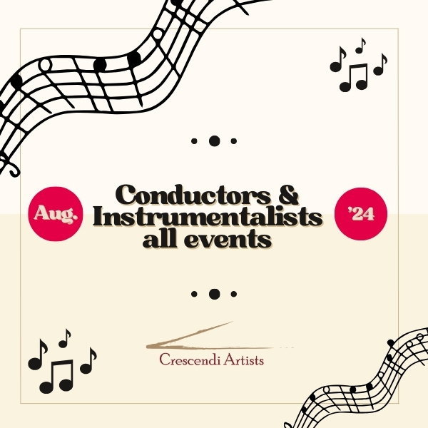 All events in August 2024: Conductors & Instrumentalists