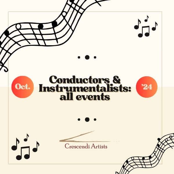 All events in October 2024: Conductors and Instrumentalists