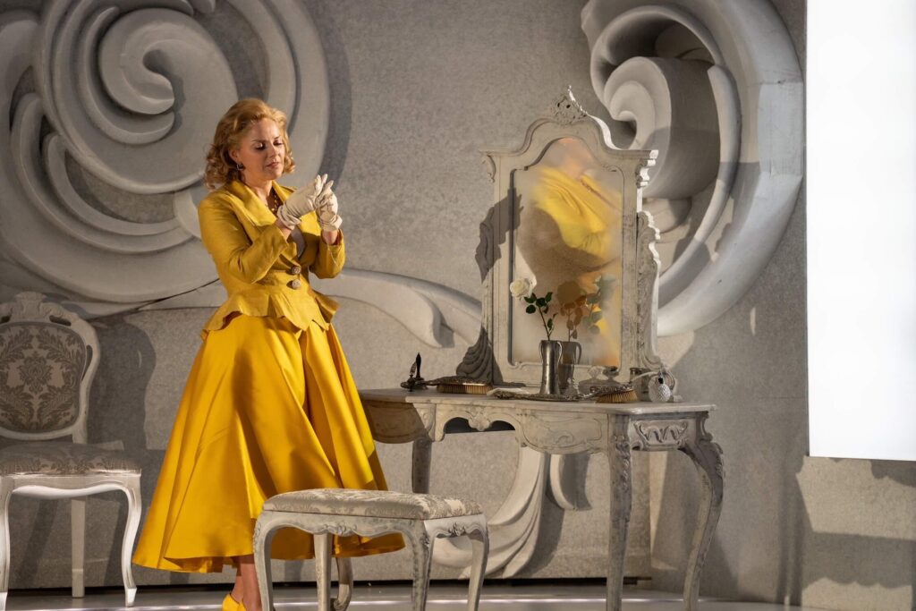 Soprano Celine Byrne in Der Rosenkavalier at the Irish National Opera