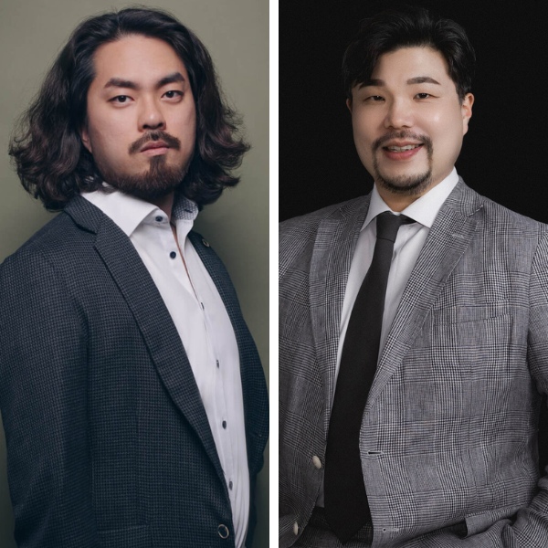 Byung Gil Kim (© Photo by Simon Pauly) and Dong-Hwan Lee (© Photo by onestudio)