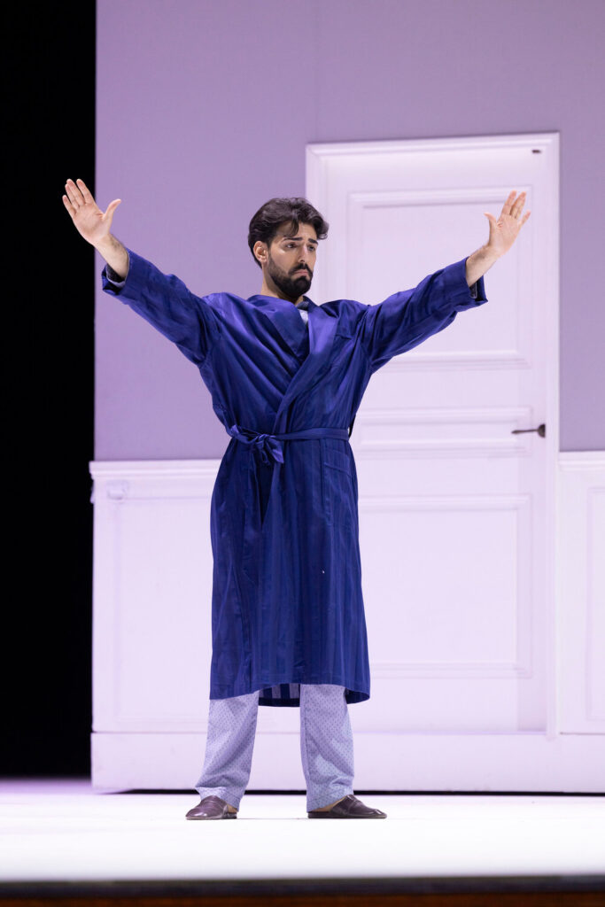 Maurizio Bove as Il Conte Robinson in Il matrimonio segreto at Teatro di San Carlo, Naples (2025)