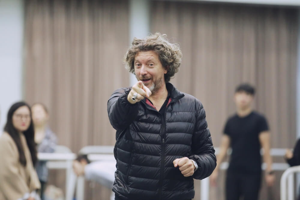 Renato Zanella at rehearsals w. the Korean National Ballet (2018)
