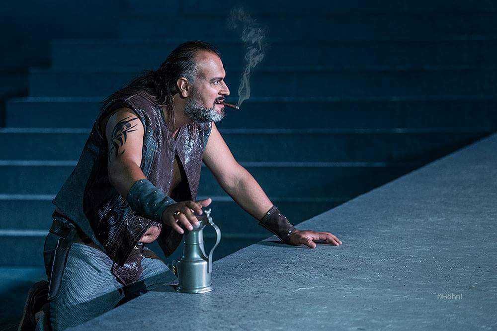Petar Naydenov as Sparafucile in Rigoletto at Oper Schenkenberg (2016)