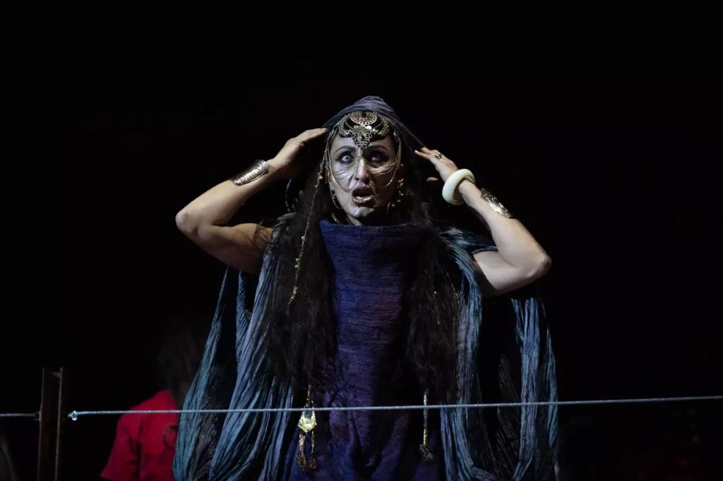 Annunziata Vestri as La Memoria in 'L'ultimo viaggio di Sindbad' at Opera Roma (2024)