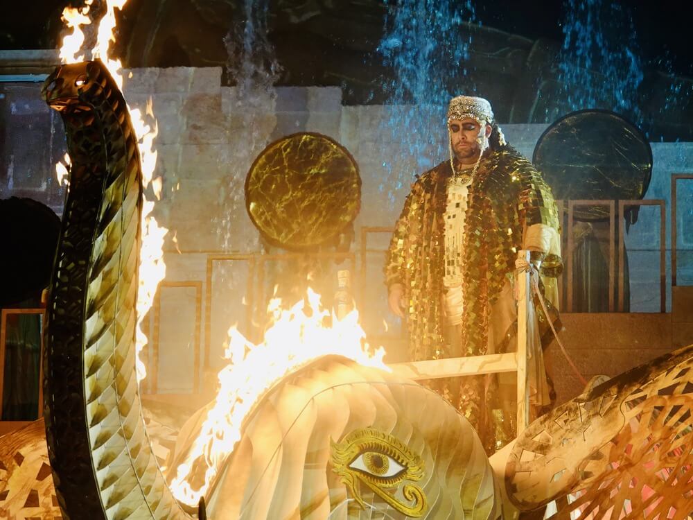 Jorge Puerta as Radamés in Aida at St. Margarethen Oper im Steinbruch (2024)